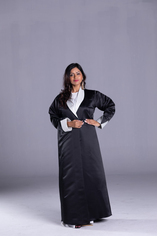 Tailor design on Bridal Sattin Fabric for Casual Use. AB1024