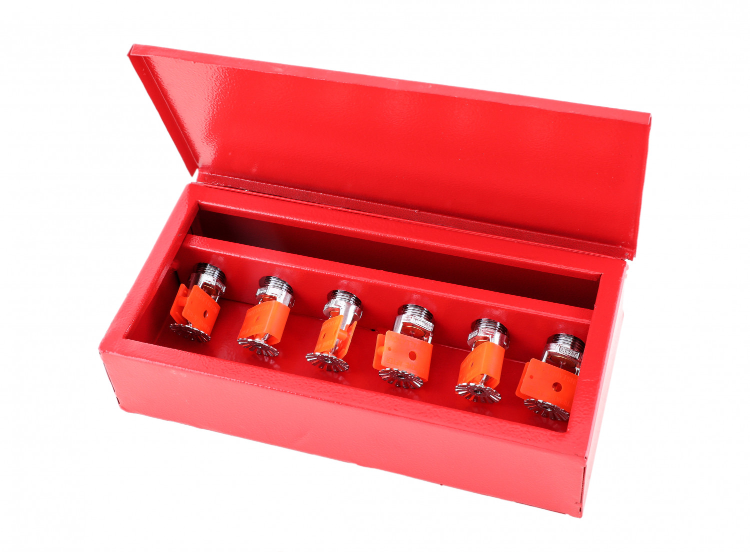 FIRE SPRINKLER SPARE CABINET FOR 6 SPRINKLER, MS,RED COLOR