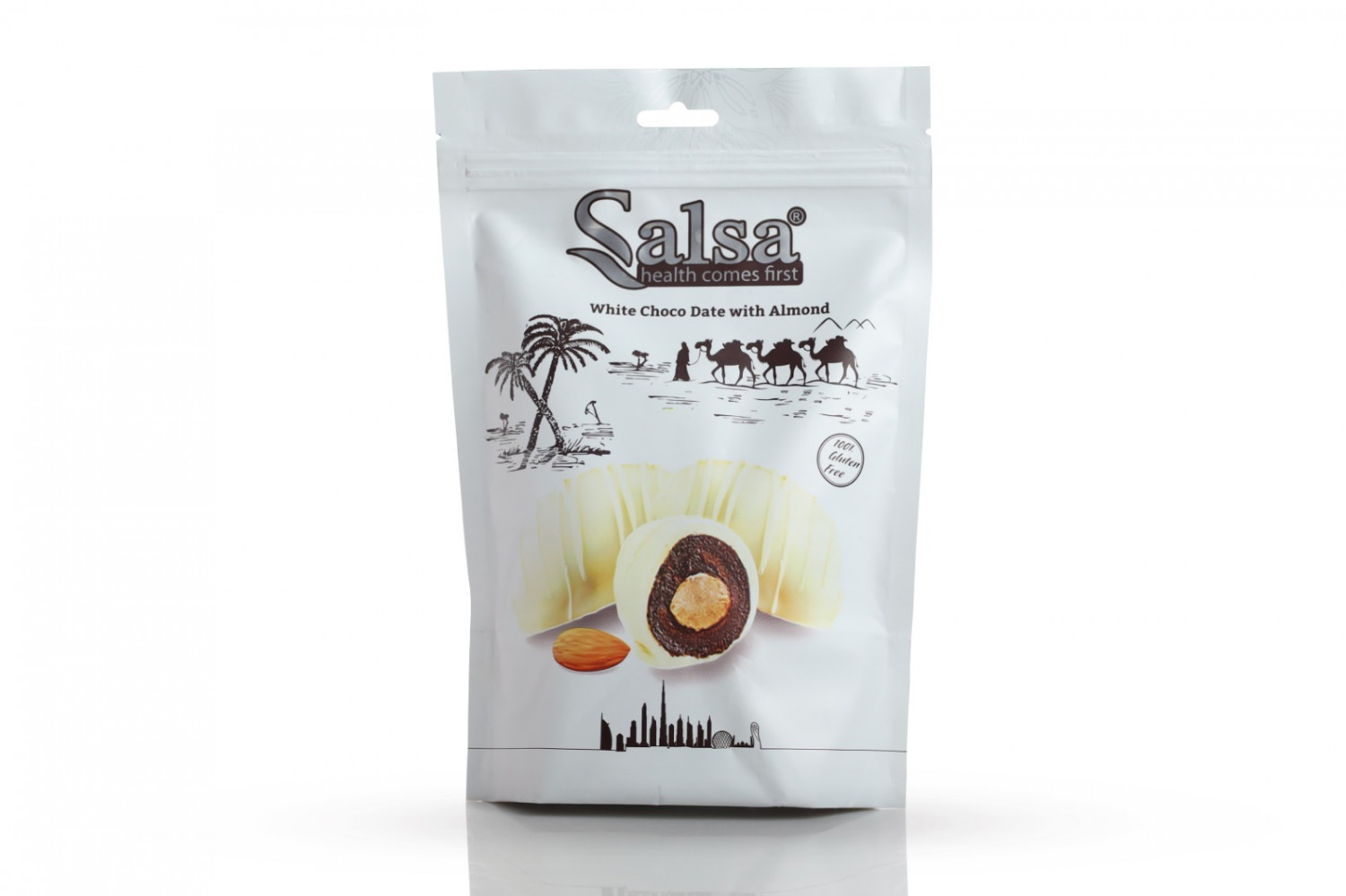 Salsa White Choco Dates with Almond