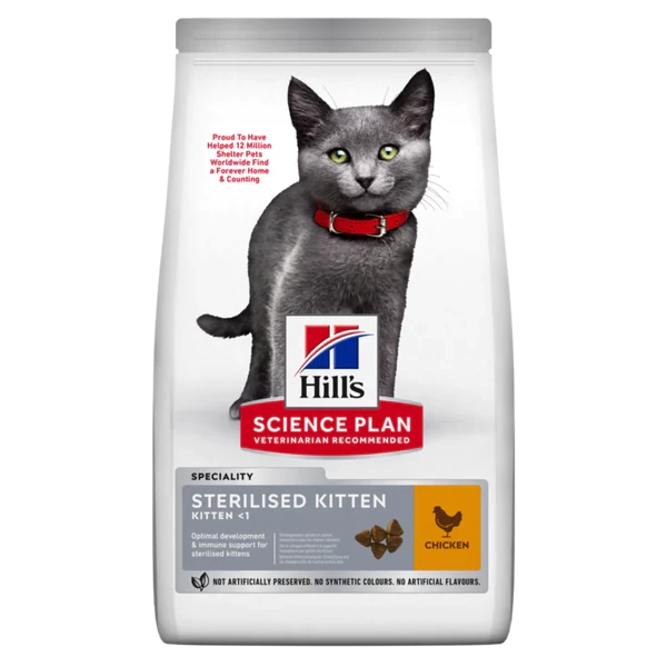 Hill’s Science Plan Sterilised Kitten Food With Chicken (1.5kg)