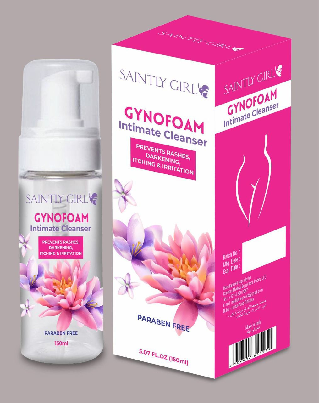 Concord Saintly Girl Gynofoam Intimate Cleanser 150 ml