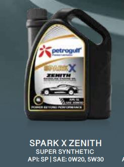 SPARK X ZENITH super synthetic Gasoline engine oil