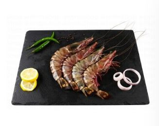 Fresh green tiger prawns local 1kg 74AED
