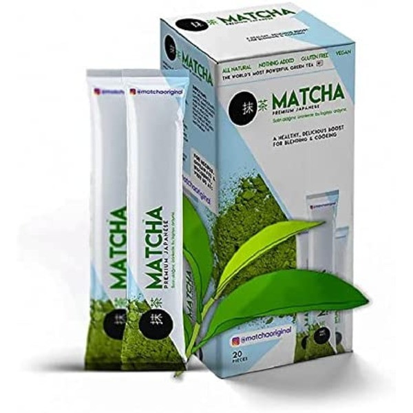Matcha Premium Japanese Green Tea Powder - Matcha Japanese Detox Antioxidant Burner (Strawberry)