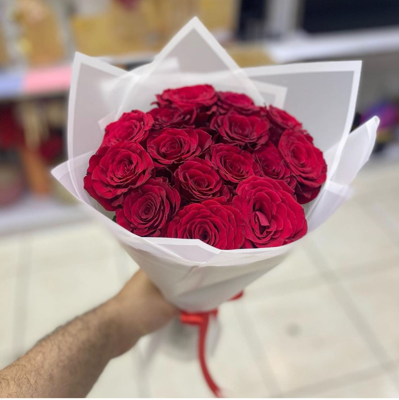15 Red Roses Bouquet