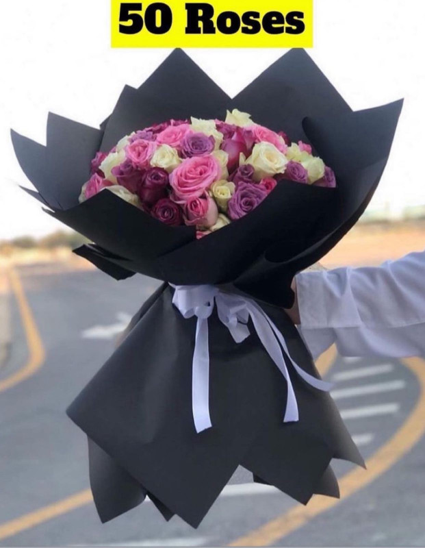 50 Mixed Roses Bouquet