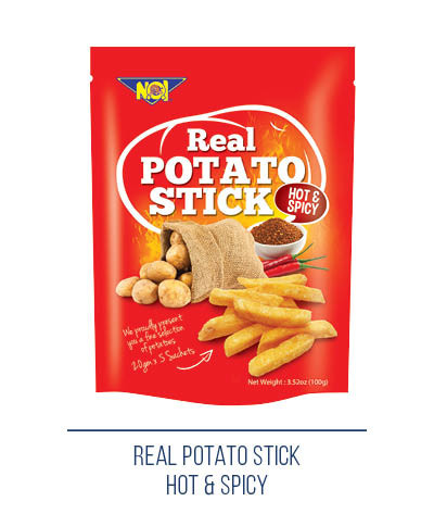 NOI REAL POTATO STICKS HOT & SPICY 100G