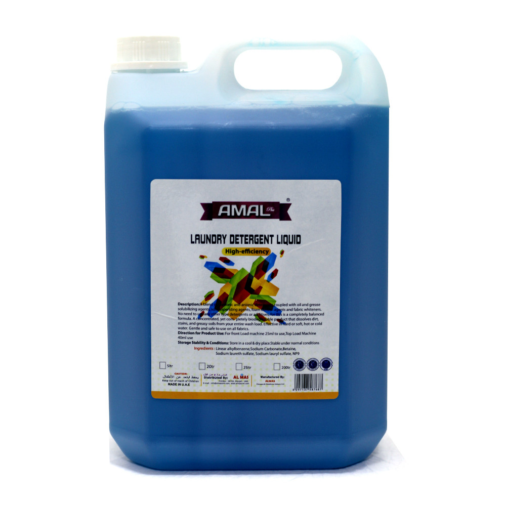 LAUNDRY DETERGENT LIQUID AMAL PLUS 5 LTR